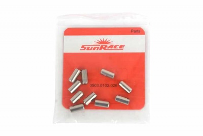 Наконечник оплетки, B50, 5 мм, Металл, SUN RACE, хром, RSUNOFB30001 Sun Raсe  фото, kupilegko.ru